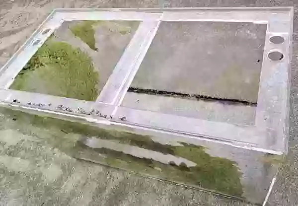 【アクリル水槽】玄関から撤去、来春は屋外管理