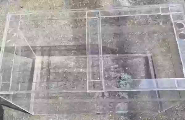 【アクリル水槽】屋外メダカ用を、再設置の準備